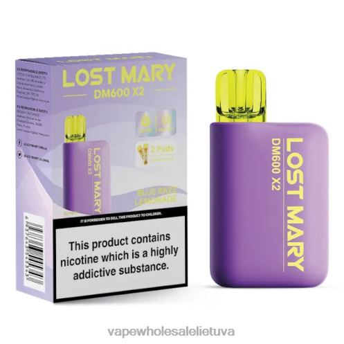 E Cigareciu Skysciai Z8D0T466 | LOST MARY DM600 X2 mėlynas razz limonadas