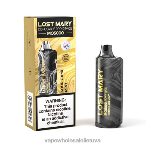 E Cigareciu Skysciai Z8D0T346 | LOST MARY MO5000 rūgščios gami mėtų juodo aukso 10 ml