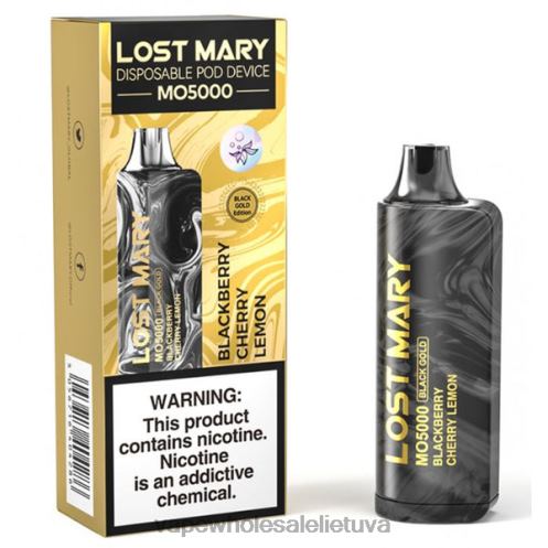 Vape Shop Kaunas Z8D0T343 | LOST MARY MO5000 gervuogių vyšnių citrina juodo aukso 10 ml