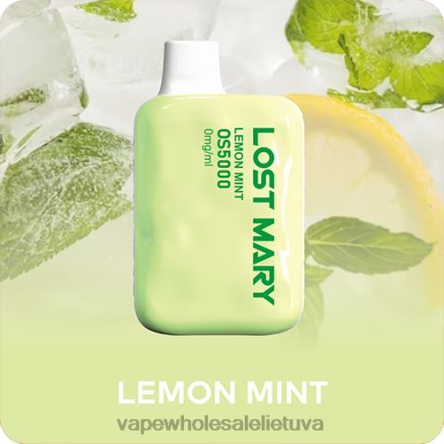 Nikotinove Vape Z8D0T510 | LOST MARY OS5000 citrinų mėtų 0mg/ml