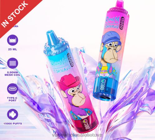 Vape Shop Kaunas Z8D0T3 | RandM Tornado vienkartiniai 15 000 5 %
