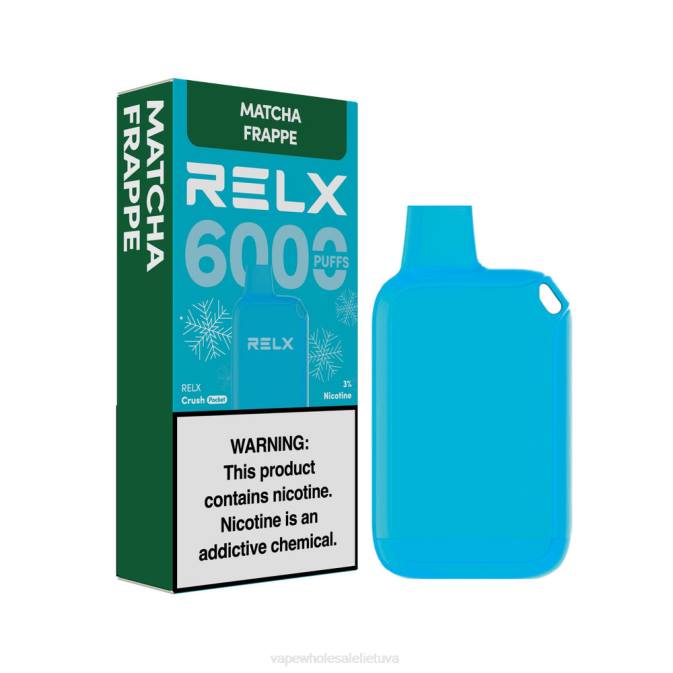 Vape Shop Kaunas L40B17 - matcha frappe RELX Crush Pocket 6000 ledo