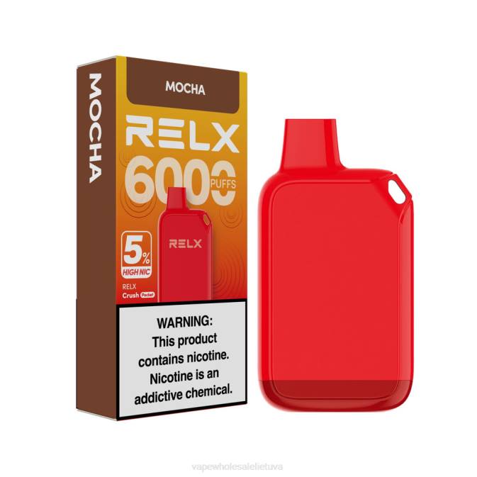 Vape Shop Vilnius L40B25 - moka RELX Crush Pocket 6000 5% didelis nic