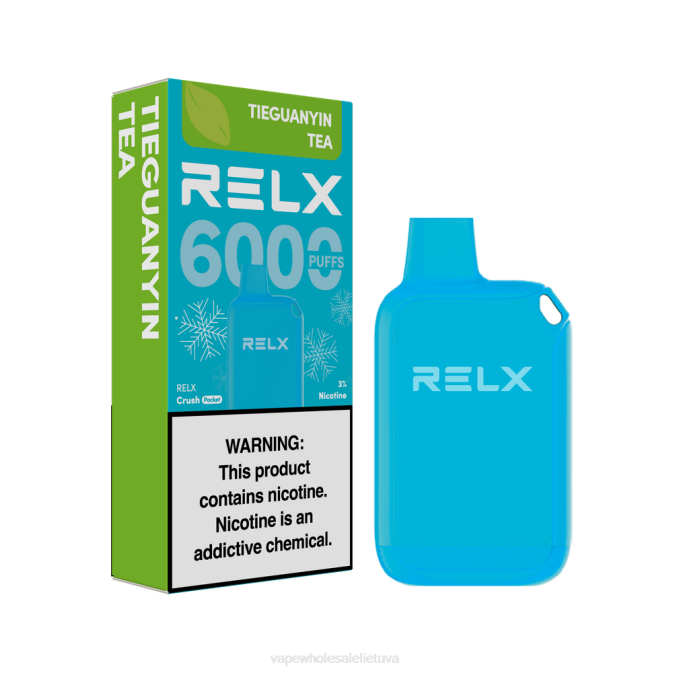 Vape Wholesale Lietuva L40B22 - tieguanyin arbata RELX Crush Pocket 6000 ledo
