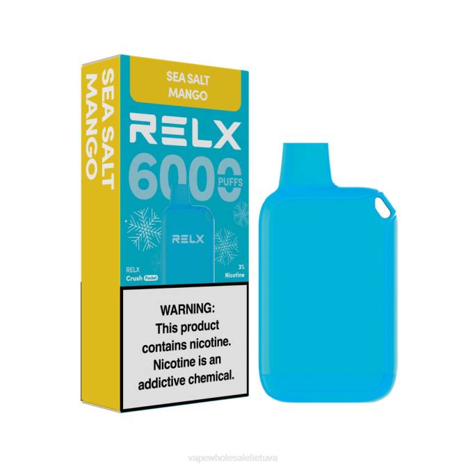 Vape Wholesale Supplier L40B13 - jūros druskos mango RELX Crush Pocket 6000 ledo