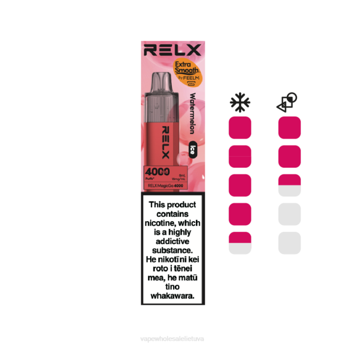 Vape Wholesaler L40B7 - arbūzas (ledas) RELX MagicGo 4000 vienkartinių vape