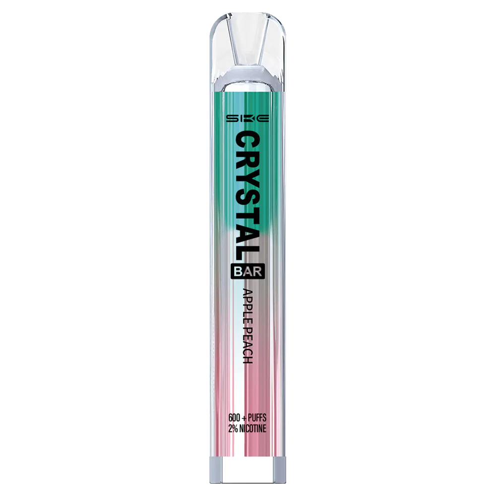 E Cigareciu Skysciai Z8D0T266 | SKE Crystal Bar obuolinis persikas vienkartinis vape 600 įpūtimų