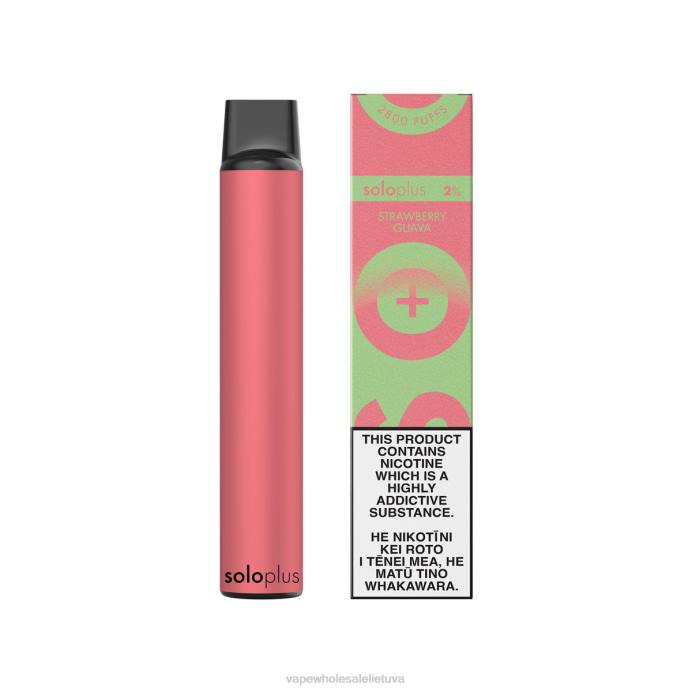 Vape Be Nikotino 8NF437 - Solo Plus vienkartinė vape rojaus kolekcija braškių gvajavos