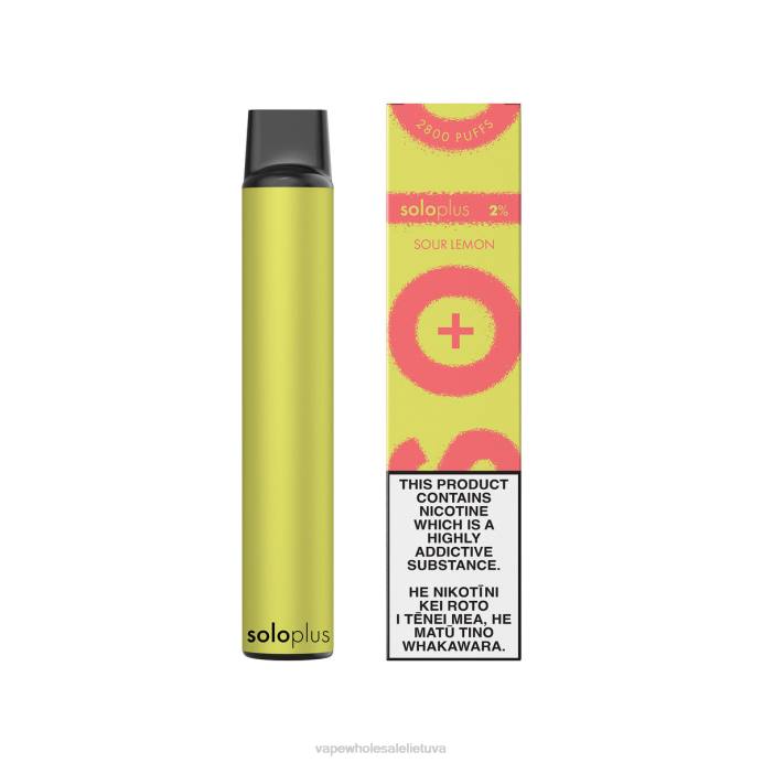 Vape Wholesale Lietuva 8NF436 - Solo Plus vienkartiniai garai rūgštus citrinas