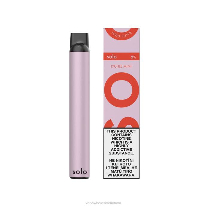 Vape Be Nikotino 8NF49 - Solo vienkartiniai garai ličių mėtos
