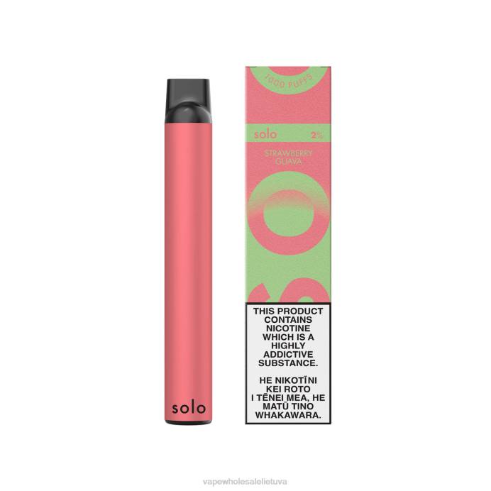 Vape Wholesaler 8NF421 - Solo vienkartinė vape rojaus kolekcija braškių gvajavos