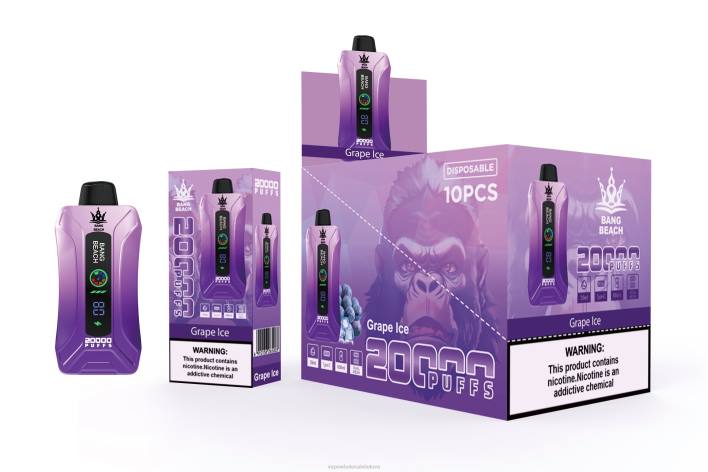 Bang Beach 20 000 išpūtimų išmanusis ekranas 22TF10 - Vape Shop Kaunas vynuogių ledas