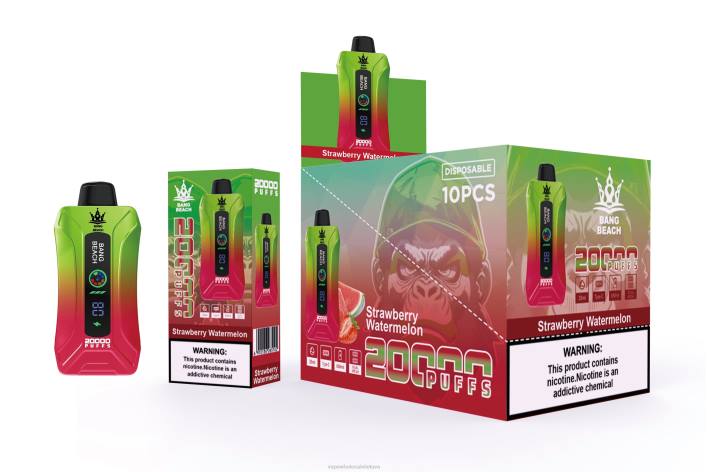 Bang Beach 20 000 išpūtimų išmanusis ekranas 22TF3 - Vape Shop Kaunas braškinis arbūzas