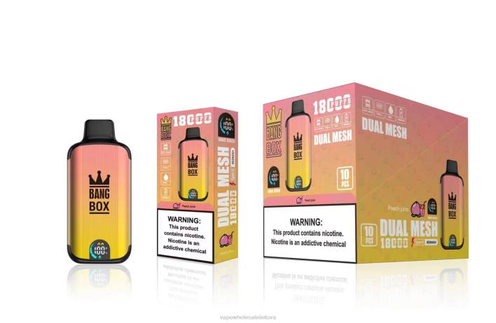 Bang Box 18000 išpūtimų 22TF91 - Vape Shop Kaunas persikų sultys