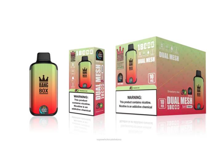 Bang Box 18000 išpūtimų 22TF92 - Vape Shop Vilnius braškių kivi