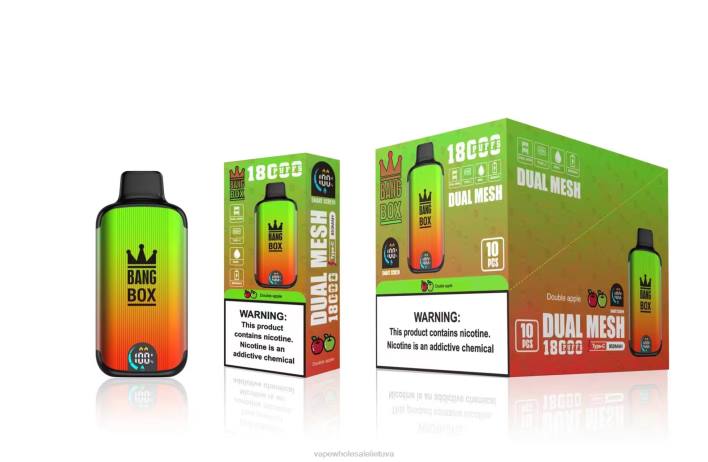 Bang Box 18000 išpūtimų 22TF93 - Vape Lietuva dvigubas obuolys