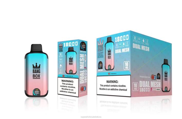 Bang Box 18000 išpūtimų 22TF96 - Vape Wholesale Lietuva arbūzų ledas