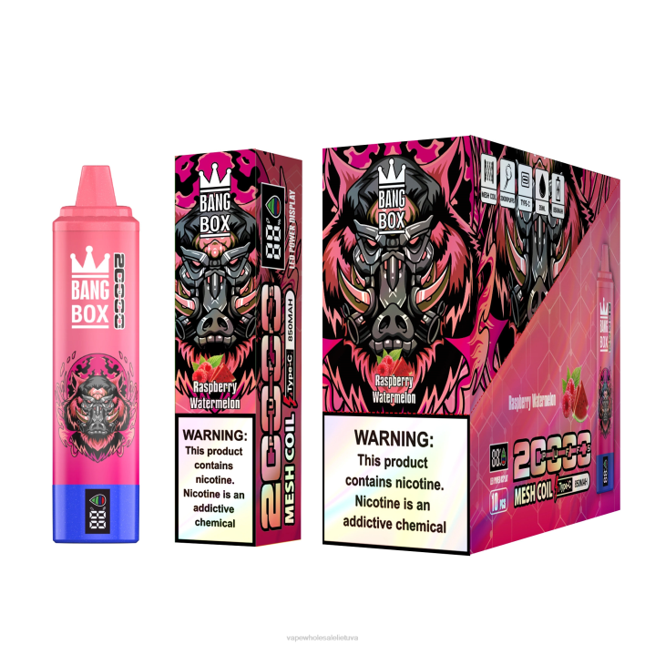 Bang Box 20 000 22TF53 - Vape Shop Kaunas avietinis arbūzas
