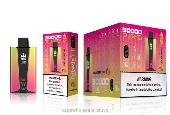 Bang Box 30 000 pūtimų išmanusis ekranas 22TF74 - E Cigareciu braškių kivi