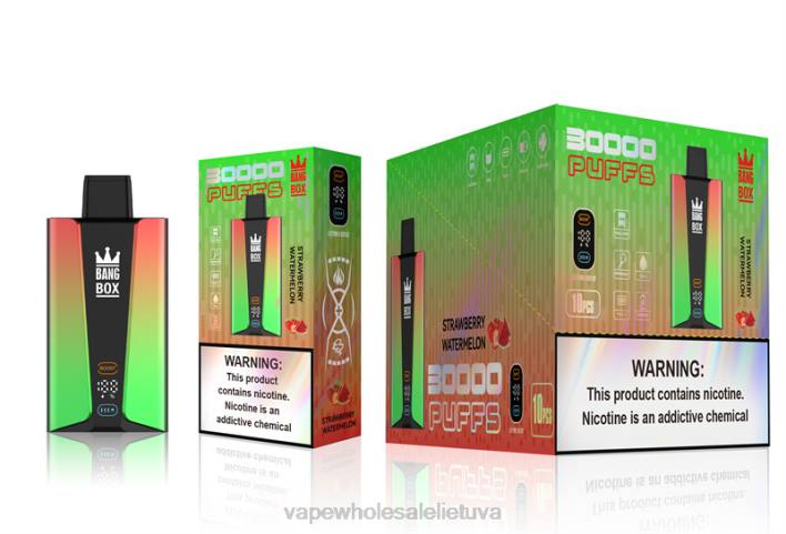 Bang Box 30 000 pūtimų išmanusis ekranas 22TF75 - Vape Wholesale Lietuva braškinis arbūzas