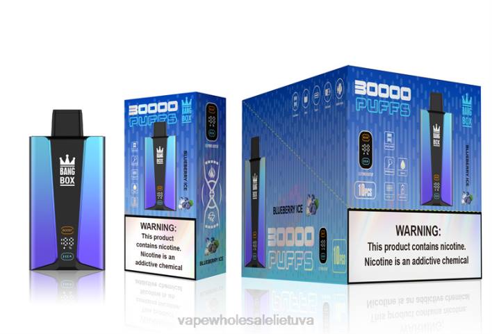 Bang Box 30 000 pūtimų išmanusis ekranas 22TF79 - Vape Lietuva mėlynių ledų
