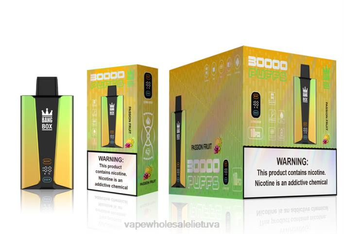 Bang Box 30 000 pūtimų išmanusis ekranas 22TF84 - Vape Shop Kaunas pasifloros vaisius