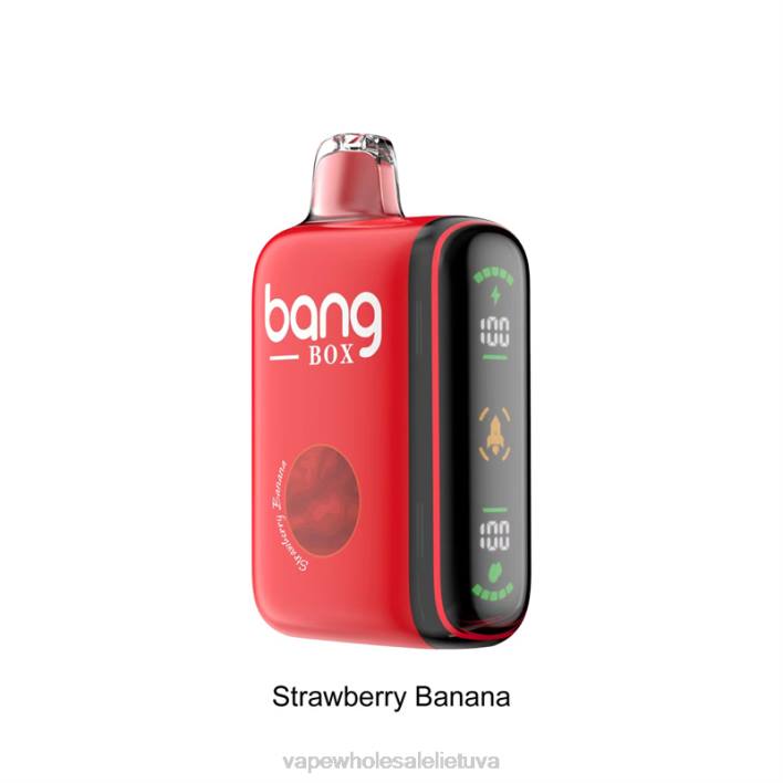 Bang Box 9000-18000 pūtimų išmanusis galios ekranas 22TF25 - Vape Shop Vilnius braškinis bananas