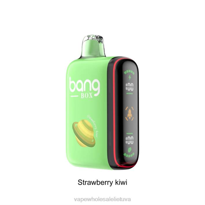 Bang Box 9000-18000 pūtimų išmanusis galios ekranas 22TF27 - E Cigareciu Skysciai braškių kivi