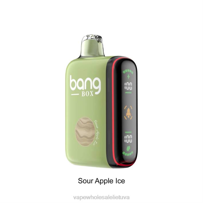 Bang Box 9000-18000 pūtimų išmanusis galios ekranas 22TF28 - E Cigareciu rūgštus obuolių ledas