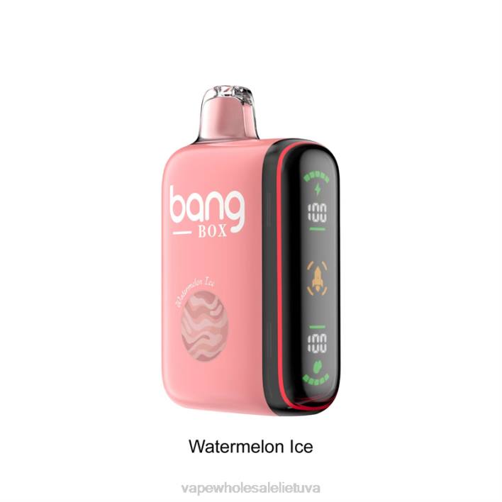 Bang Box 9000-18000 pūtimų išmanusis galios ekranas 22TF34 - E Cigareciu Skysciai arbūzų ledas