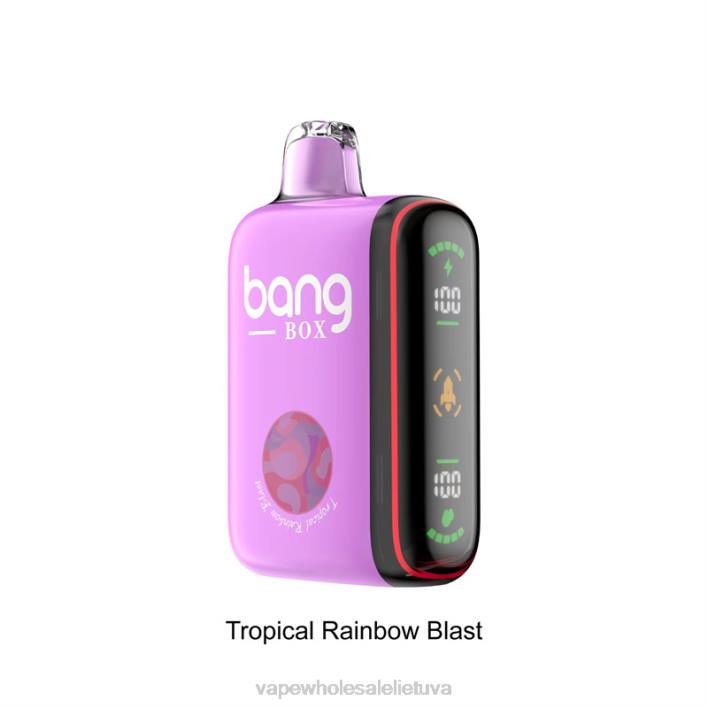 Bang Box 9000-18000 pūtimų išmanusis galios ekranas 22TF36 - Vape Wholesale Lietuva atogrąžų vaivorykštės sprogimas