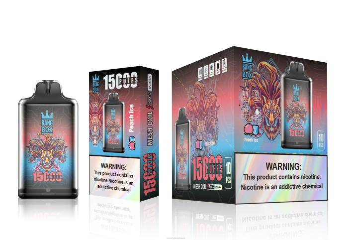 Bang Box s1-15000 išpūtimų 22TF102 - E Cigareciu persikų ledas
