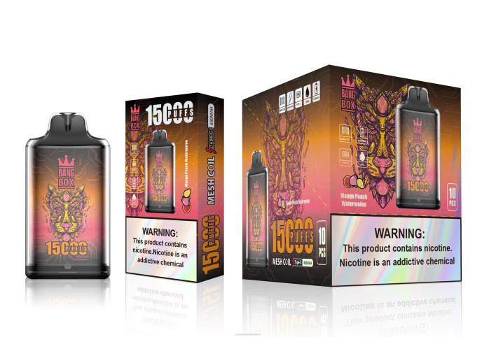 Bang Box s1-15000 išpūtimų 22TF107 - Vape Lietuva mango persikų arbūzas