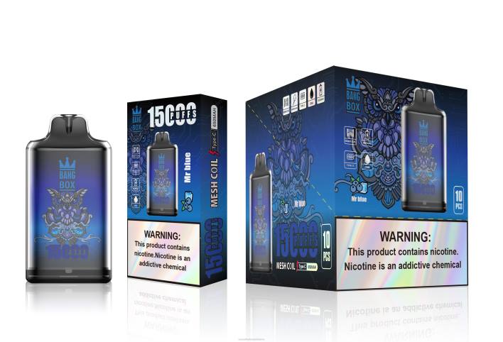 Bang Box s1-15000 išpūtimų 22TF109 - E Cigareciu ponas mėlynas