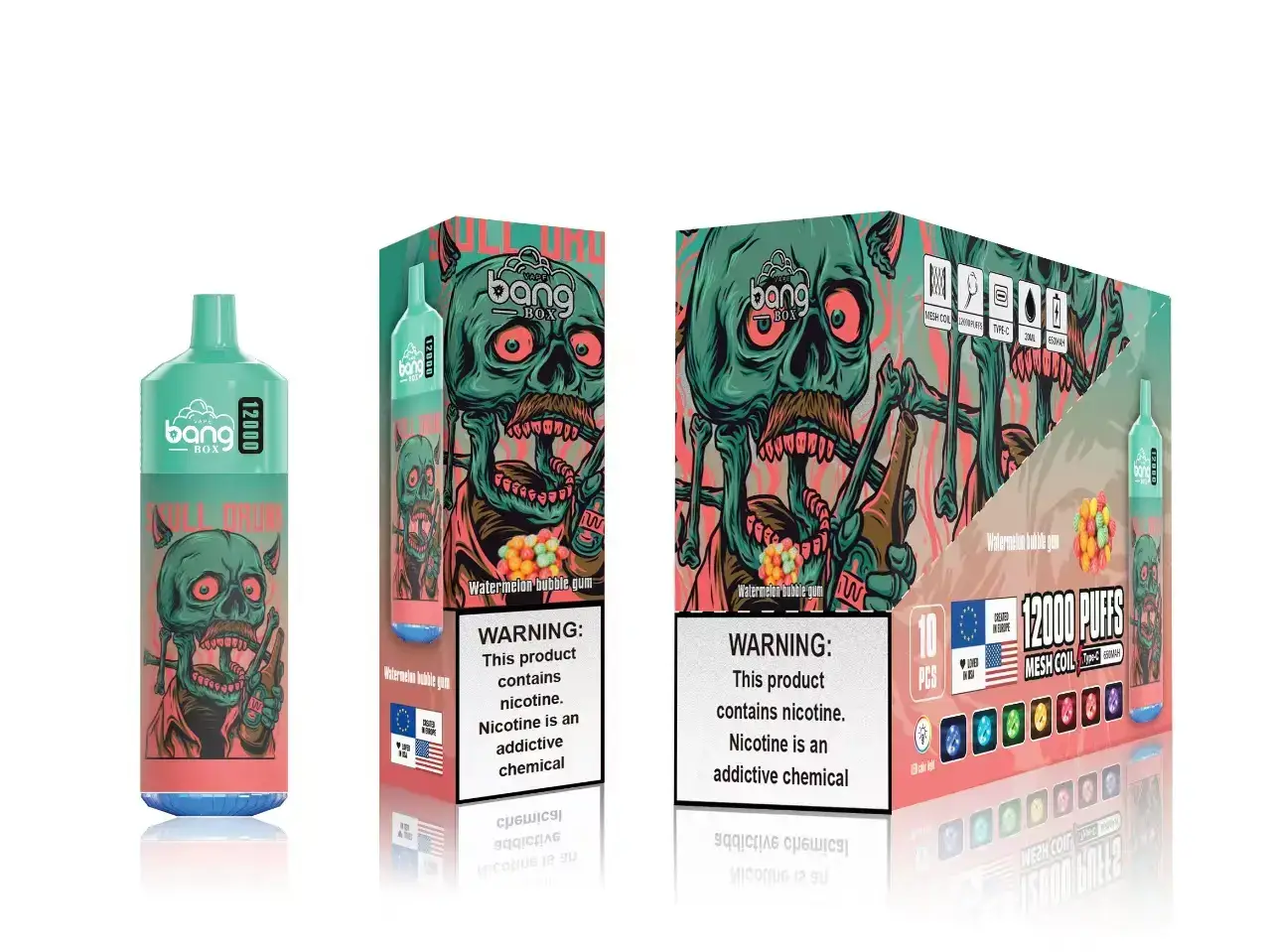Bez Nikotinove Vape Z8D0T119 | Bang Box arbūzinė guma 12000 įpūtimų