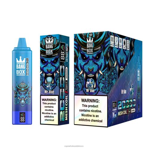 Bez Nikotinove Vape Z8D0T129 | Bang Box ponas mėlynas 20 000
