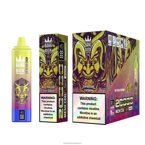 E Cigareciu Z8D0T127 | Bang Box kivi pasifloros gvajava 20 000