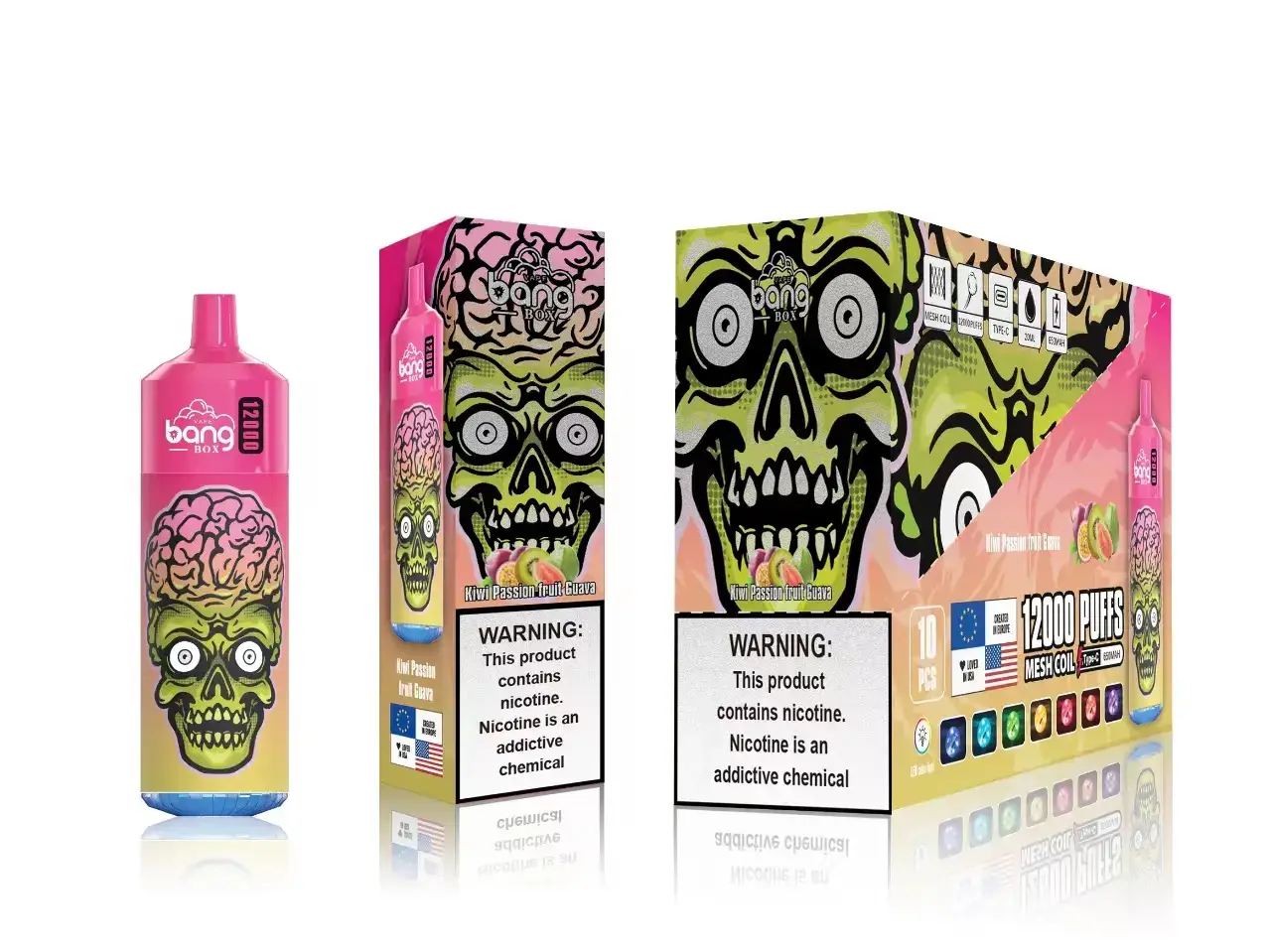 Vape Lietuva Z8D0T115 | Bang Box kivi pasifloros gvajava 12000 įpūtimų