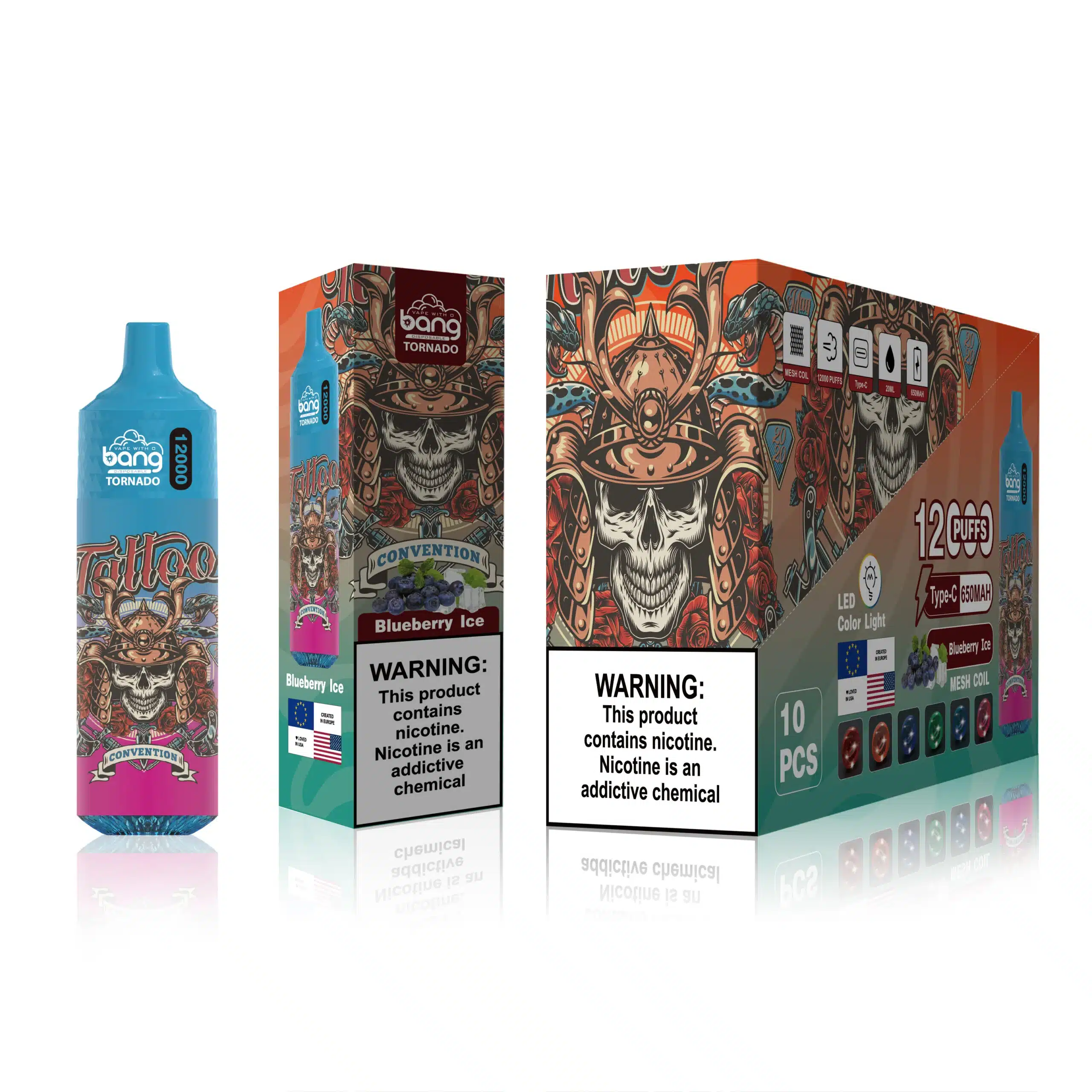 Vape Lietuva Z8D0T125 | Bang Box mėlynių ledų 12000 įpūtimų