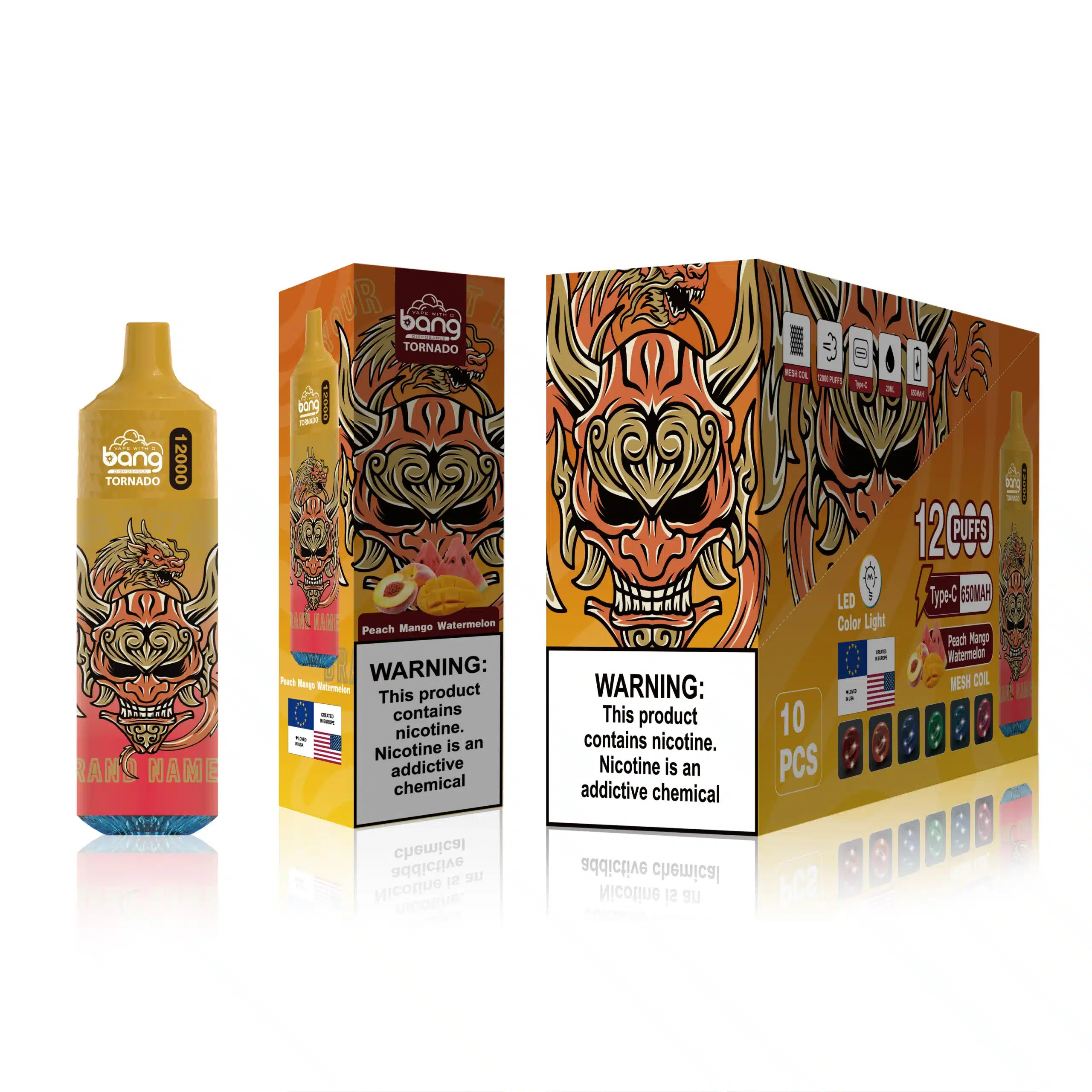 Vape Shop Vilnius Z8D0T124 | Bang Box persikų mango arbūzas 12000 įpūtimų