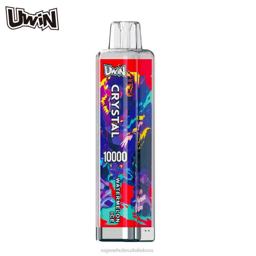 Vape Lietuva arbūzų ledas - UWIN CRYSTAL 10000 vienkartinių garų H8T25