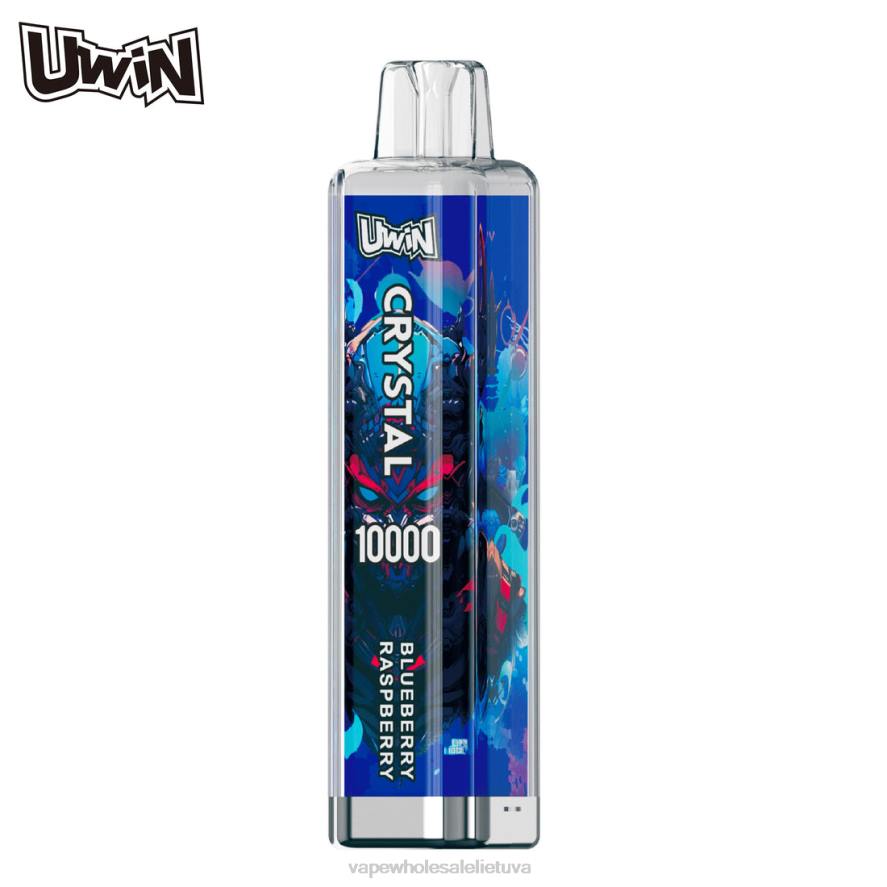 Vape Wholesale Lietuva mėlynių aviečių - UWIN CRYSTAL 10000 vienkartinių garų H8T21