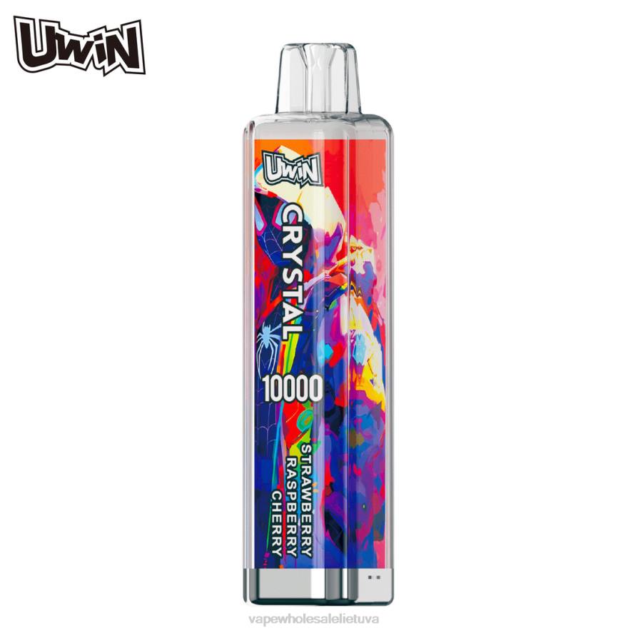 Vape Wholesaler braškių aviečių vyšnių - UWIN CRYSTAL 10000 vienkartinių garų H8T27