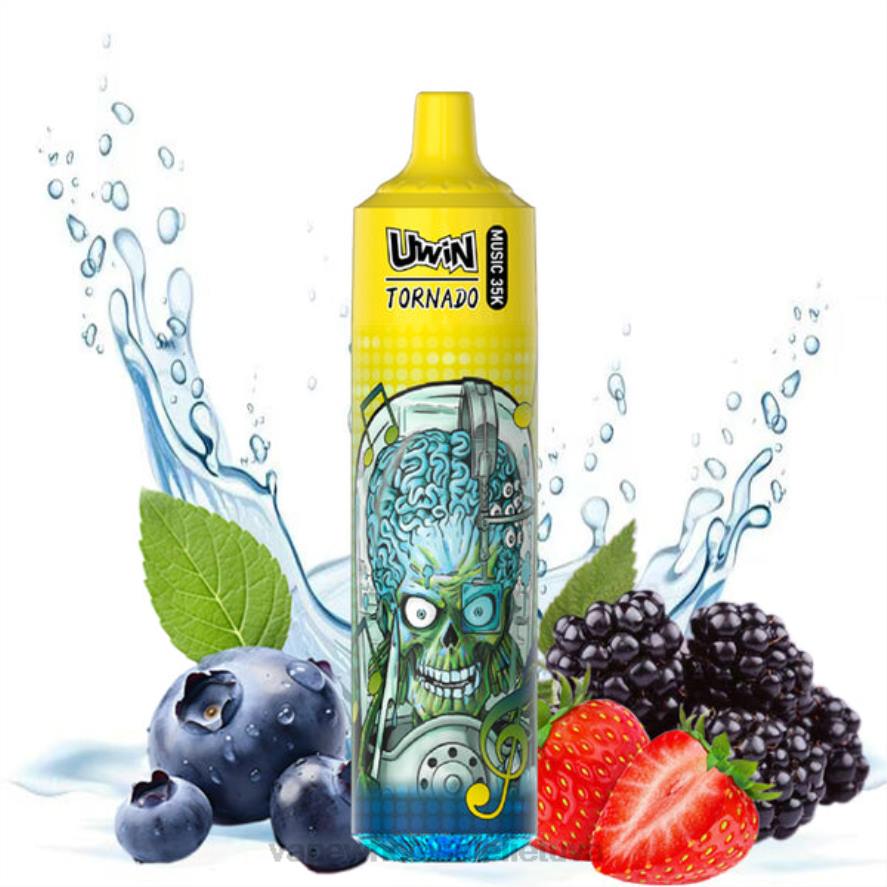 Vape Be Nikotino ponas mėlynas - UWIN CRYSTAL 35k vienkartinis vape H8T230