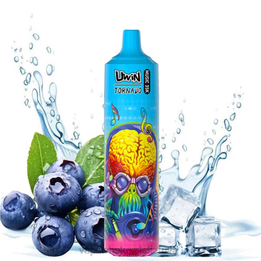 Vape Lietuva mėlynės ant ledo - UWIN CRYSTAL 35k vienkartinis vape H8T219