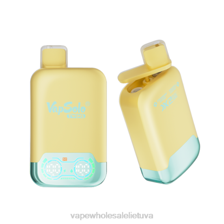 Vienkartiniai Vape 0DL8125 Vapsolo TWINS vienkartiniai garai ananasų kokoso ir braškių bananas