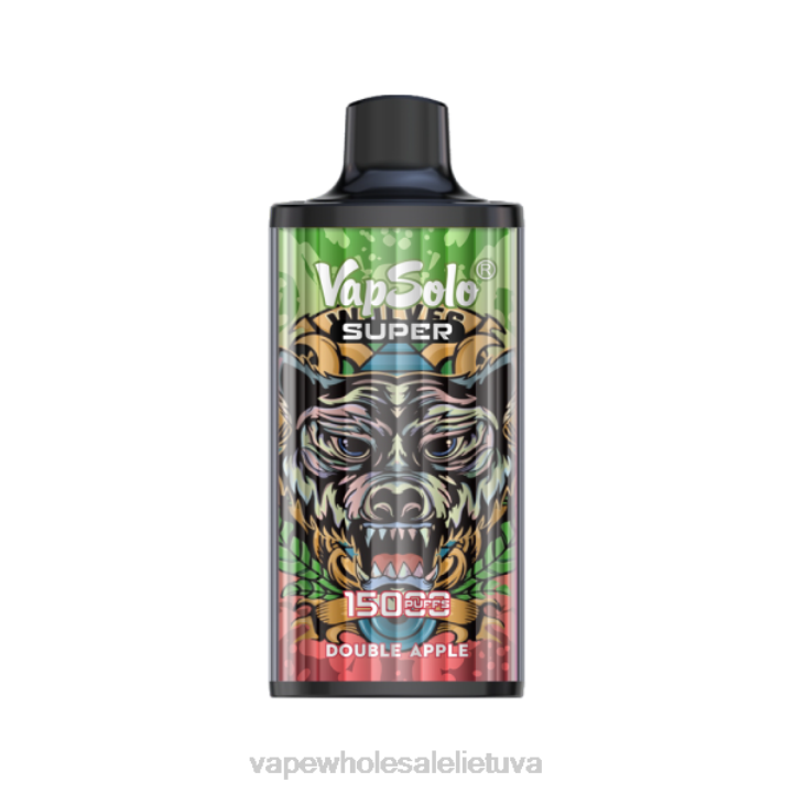 Vape Shop Kaunas 0DL8111 Vapsolo SUPER vienkartiniai garai dvigubas obuolys
