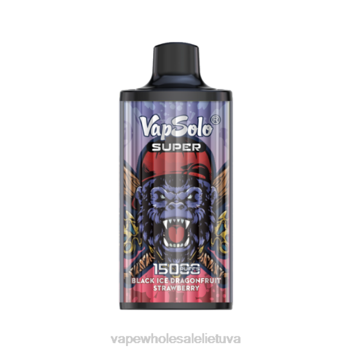 Vienkartiniai Vape 0DL8107 Vapsolo SUPER vienkartiniai garai juodojo ledo vaismedžių braškės