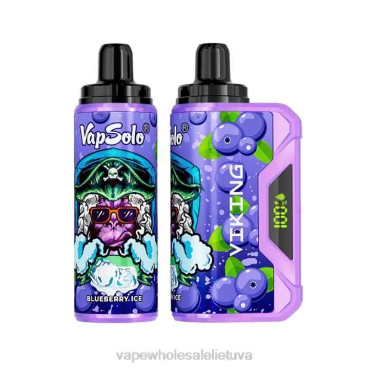 Vape Shop Vilnius 0DL8130 Vapsolo VIKING vienkartiniai garai mėlynių