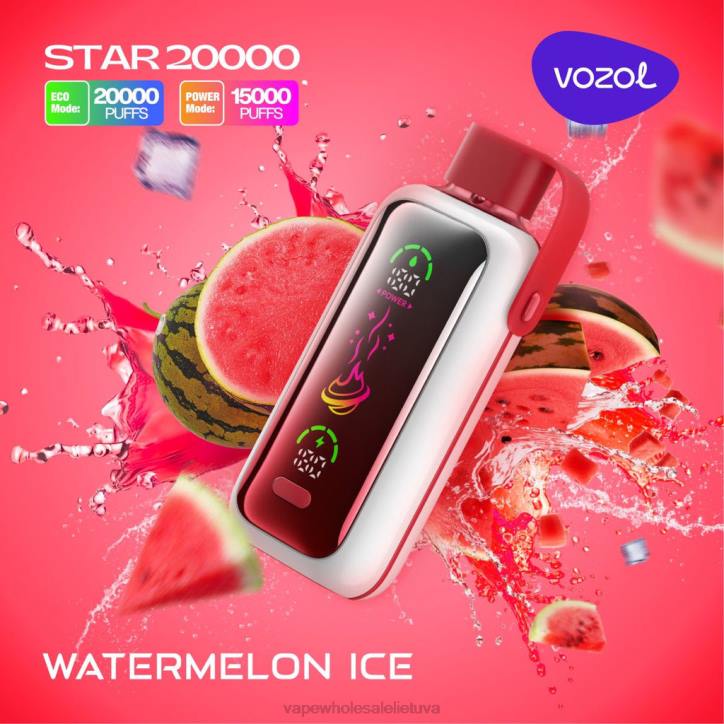 VOZOL STAR 20 000 6N203 arbūzų ledas Vape Shop Kaunas